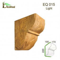 Консоль Рустик EQ 015 classic дуб светлый 19х17 DecoWood