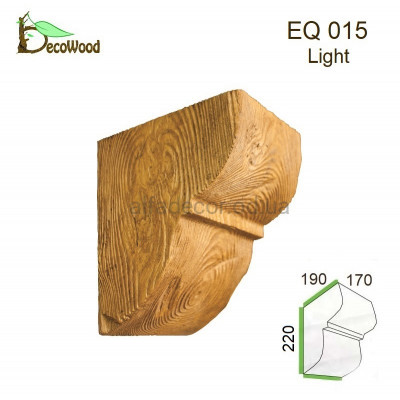 Консоль Рустик EQ 015 classic дуб светлый 19х17 DecoWood купить в Одессе