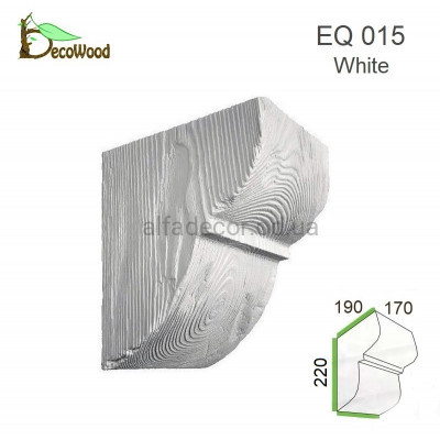 Консоль Рустик EQ 015 classic белая 19х17 DecoWood купить в Одессе