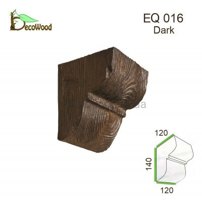 Консоль Рустик EQ 016 classic дуб темний 12х12 DecoWood купити в Одесі