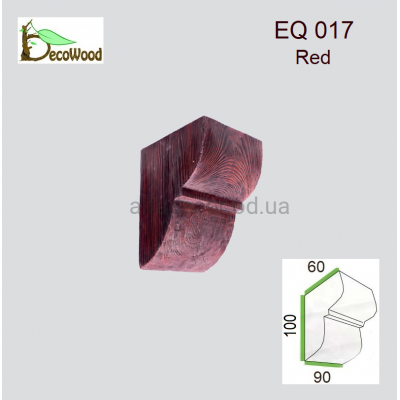Консоль Рустик EQ 017 classic дуб червоний 6х9 DecoWood купити в Одесі