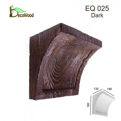Консоль Рустик EQ 025 classic дуб темний 19х13 DecoWood купити в Одесі