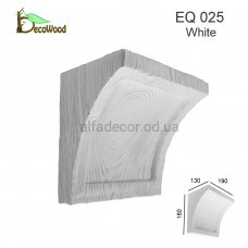 Консоль Рустик EQ 025 classic біла 19х13 DecoWood