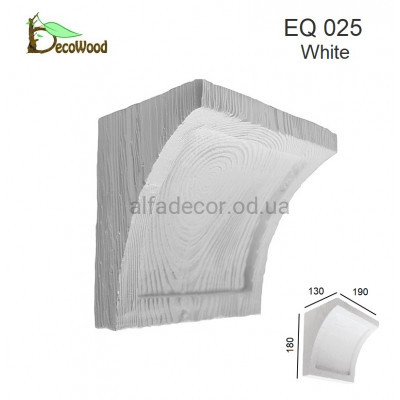 Консоль Рустик EQ 025 classic белая 19х13 DecoWood купить в Одессе