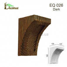 Консоль Рустик EQ 026 classic дуб темний 12х12 DecoWood