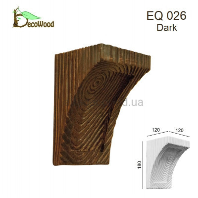 Консоль Рустик EQ 026 classic дуб темний 12х12 DecoWood купити в Одесі