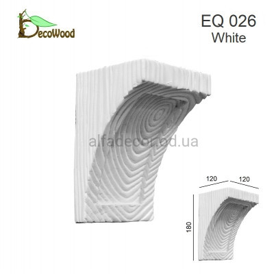 Консоль Рустик EQ 026 classic белая 12х12 DecoWood купить в Одессе