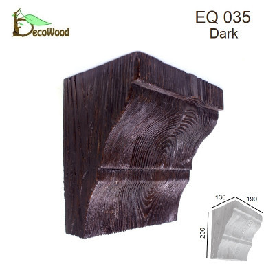Консоль Рустик EQ 035 classic дуб темный 19х13 DecoWood купить в Одессе