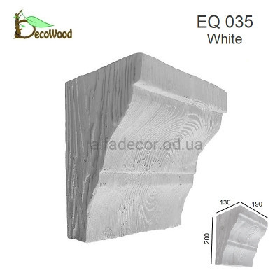 Консоль Рустик EQ 035 classic белая 19х13 DecoWood купить в Одессе