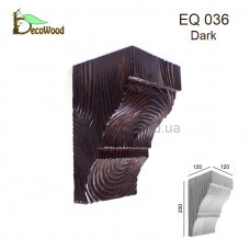 Консоль Рустик EQ 036 classic дуб темный 12х12 DecoWood