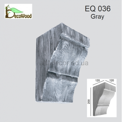 Консоль Рустик EQ 036 classic дуб седой 12х12 DecoWood купить в Одессе
