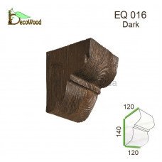 Консоль Рустик EQ 016 classic дуб темний 12х12 DecoWood