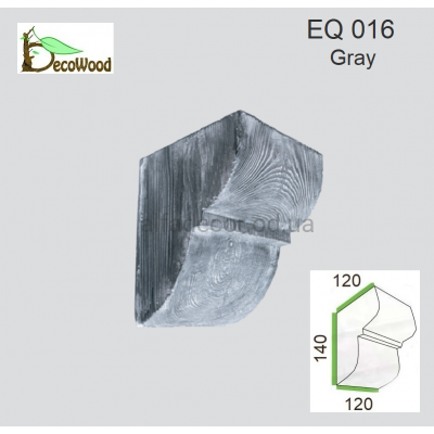 Консоль Рустик EQ 016 classic дуб сивий 12х12 DecoWood купити в Одесі