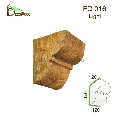 Консоль Рустик EQ 016 classic дуб світлий 12х12 DecoWood купити в Одесі