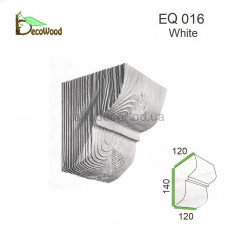 Консоль Рустик EQ 016 classic біла 12х12 DecoWood