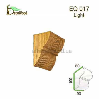 Консоль Рустик EQ 017 classic дуб светлый 6х9 DecoWood купить в Одессе