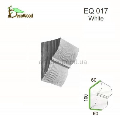 Консоль Рустик EQ 017 classic белая 6х9 DecoWood купить в Одессе