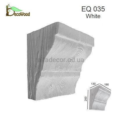 Консоль Рустик EQ 035 classic біла 19х13 DecoWood купити в Одесі
