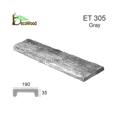 Панель Рустик ET 305 (2м) classic дуб седой 19х3,5 DecoWood купить в Одессе