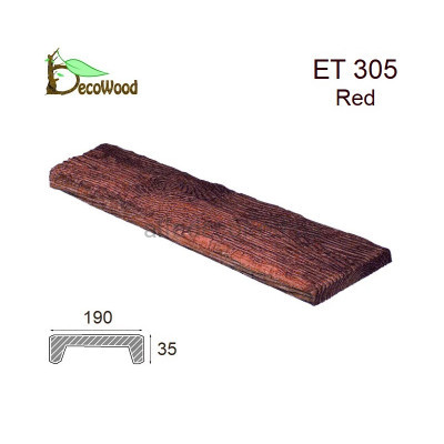 Панель Рустик ET 305 (3м) classic дуб червоний 19х3,5 DecoWood купити в Одесі