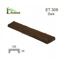 Панель Рустик ET 306 (2м) classic дуб темний 12х3,5 DecoWood