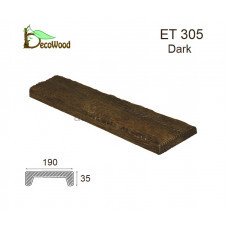 Панель Рустик ET 305 (2м) classic дуб темний 19х3,5 DecoWood