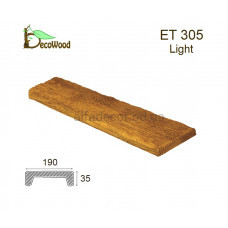Панель Рустик ET 305 (2м) classic світлий 19х3,5 DecoWood