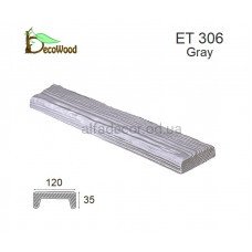 Панель Рустик ET 306 (2м) classic дуб сивий 12х3,5 DecoWood