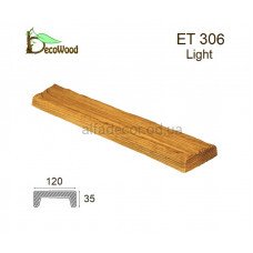 Панель Рустик ET 306 (2м) classic дуб светлый 12х3,5 DecoWood