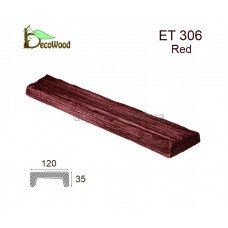 Панель Рустик ET 306 (2м) classic дуб червоний 12х3,5 DecoWood