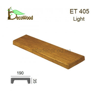 Панель Модерн ET 405 (2м) classic дуб светлый 19х3,5 DecoWood купить в Одессе