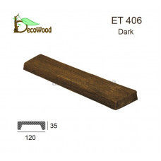 Панель Модерн ET 406 (3м) classic  дуб темний 12х3,5 DecoWood