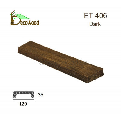 Панель Модерн ET 406 (3м) classic  дуб темный 12х3,5 DecoWood купить в Одессе
