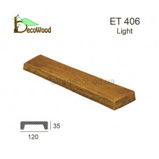 Панель Модерн ET 406 (3м) classic дуб світлий 12х3,5 DecoWood