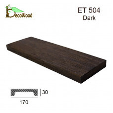 Панель Модерн ET 504 (3м) classic дуб темний 17х3 DecoWood