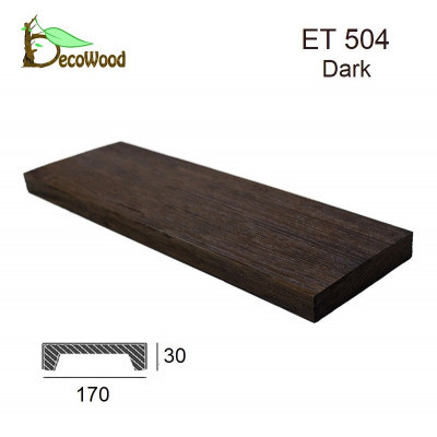 Панель Модерн ET 504 (3м) classic дуб темний 17х3 DecoWood купити в Одесі