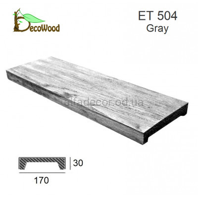 Панель Модерн ET 504 (2м) classic дуб седой 17х3 DecoWood купить в Одессе