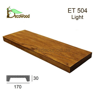 Панель Модерн ET 504 (2м) classic дуб светлый 17х3 DecoWood купить в Одессе
