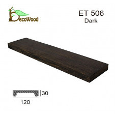 Панель Модерн ET 506 (3м) classic дуб темный 12х3 DecoWood