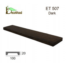 Панель Модерн ET 507 (2м) classic дуб темный 10х2 DecoWood