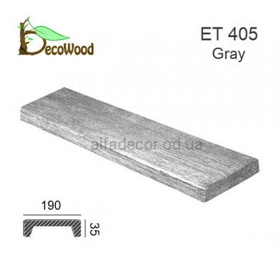Панель Модерн ET 405 (2м) classic дуб седой 19х3,5 DecoWood купить в Одессе