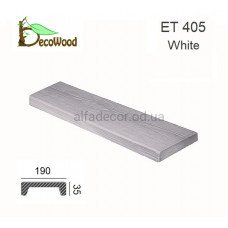 Панель Модерн ET 405 (3м) classic біла 19х3,5 DecoWood