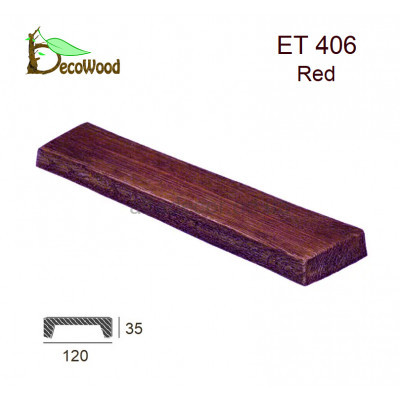 Панель Модерн ET 406 (3м) classic дуб червоний 12х3,5 DecoWood купити в Одесі