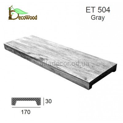 Панель Модерн ET 504 (2м) classic дуб сивий 17х3 DecoWood купити в Одесі