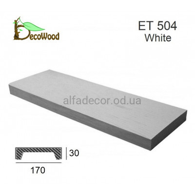Панель Модерн ET 504 (3м) classic біла 17х3 DecoWood купити в Одесі