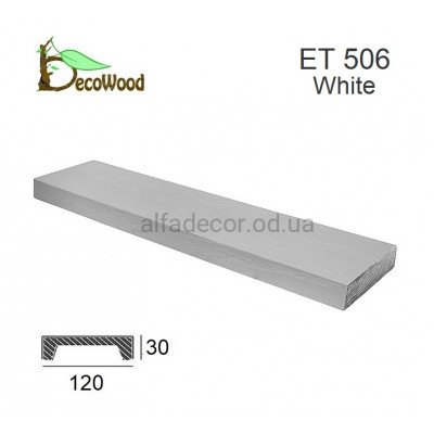 Панель Модерн ET 506 (2м) classic біла 12х3 DecoWood купити в Одесі