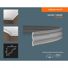 Карниз(плінтус) гнучкий гладкий Європласт 1.50.126 Flex Карниз(плінтус) гнучкий гладкий Європласт 1.50.126 Flex