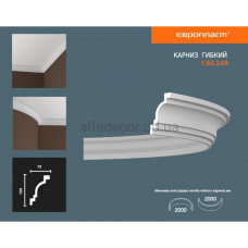 Карниз(плінтус) гнучкий гладкий Європласт 1.50.249 Flex Карниз(плінтус) гнучкий гладкий Європласт 1.50.249 Flex