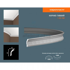 Карниз(плінтус) гнучкий з орнаментом Європласт 1.50.182 Flex