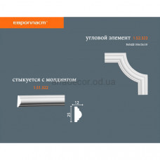 Кутовий елемент Європласт 1.52.322